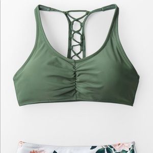 Brand New! Army green bikini top